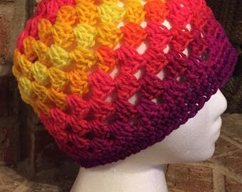 Download Crochet Pattern for a Granny Square Beanie