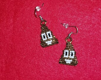 Poop earrings | Etsy