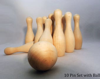 Bowling Pin Set Or Ring Toss Set - USA Made