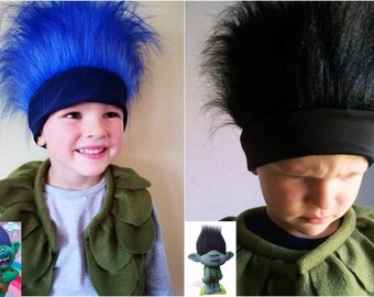 Branch hair / Trolls hair / Branch costume / Trolls costume / branch dress up / trolls dress up / handmade costume / Halloween costume