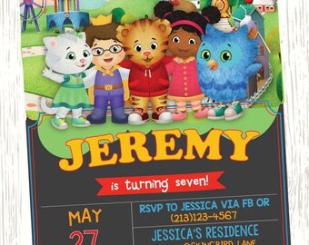 Daniel Tiger Birthday Daniel the Tiger Birthday Invitation Ugga Mugga