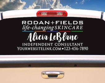 Rodan and Fields R+F life-changing skincare-Business logo- Car Vinyl Decal