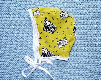 Unisex Reversible Pilot Cap - Baby Pilot Cap - Toddler Pilot Cap - Reversible Baby Hat - Jersey Hat - Newborn Hat - Spring Hat