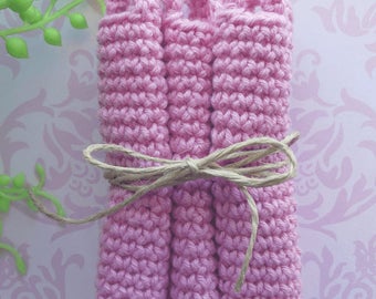 Handmade Vintage Style Crochet Hair Curlers Large // Vintage Hair Curlers // Hair Rollers // Wet Set // Curlers // Retro style //