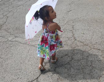 tropical summer floral dress