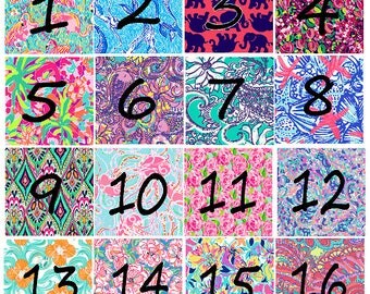 Patterned vinyl, custom printed vinyl, adhesive vinyl, heat transfer vinyl, Lilly Vinyl, printed HTV flat or glitter OR ADHESIVE