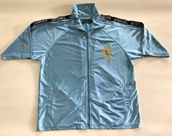 Vintage A. Versace Track jacket Short Sleeves Medusa not guci chanel supreme louis vuitton saint laurent