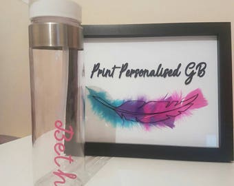Personalised Water Bottle - Love island style - Summer - Gift - Unique - Sports - Drinks - 700ml