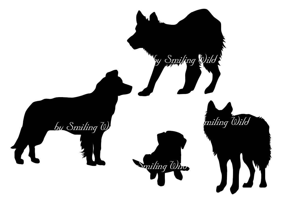 Download Border Collie svg border colly silhouette cliart Puppy ...