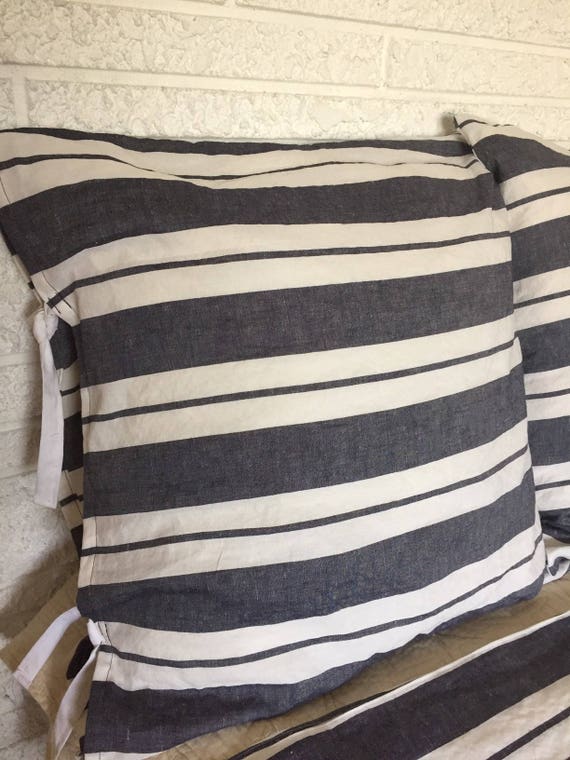 Coastal Linen Pillow Covers Luxury Linen Bedding Tailored