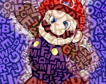 Mario Krueger III nintendo, mario, imprimable, dessin, peinture, décoration, enfant, tableau, illustration,