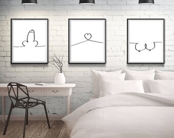  Bedroom  wall  art Etsy