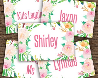 Style Cards, Marketing Kit, Home Office Approved, Style Card 4x6, Style Tags, Style Cards PRINTABLE, INSTANT DOWNLOAD, Floral Name Cards