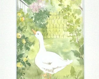 Watercolor painting a day at the countryside "Gus"