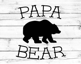 Download Papa bear svg | Etsy