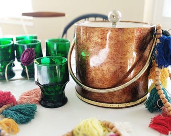 Vintage Gold Ice Bucket