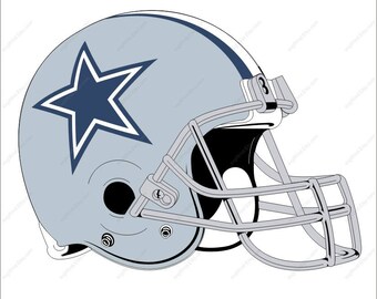Dallas Cowboys svg football helmet svg Cutting File in Dxf Eps Png Ai for Studio for Cricut & Silhouette Digital File