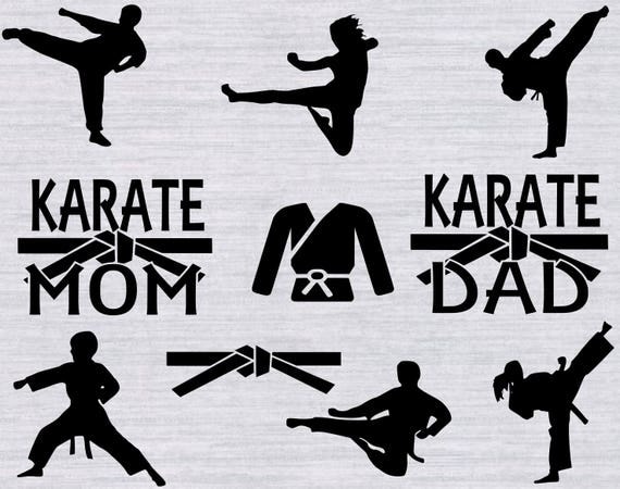 Download Karate SVG Bundle Karate clipart Karate silhouette svg