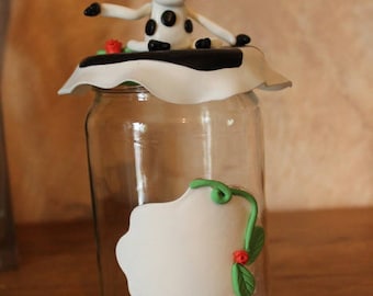 Jar cold porcelain COW