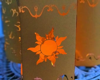 Printable Tangled Lantern Form InStAnT dOwNlOaD Yellow