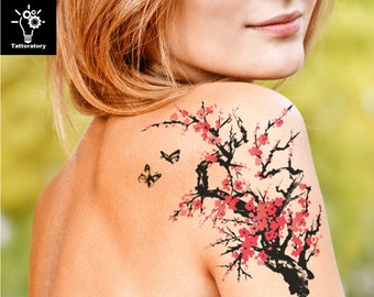 cherry blossom tattoo watercolor tattoo sakura tattoo cherry blossom tattoo watercolor tattoo sakura tattoo