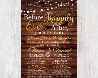 Wedding Rehearsal Dinner InvitationRustic Invite Printable Invitation Custom 14 Wedding Rehearsal Dinner InvitationRustic Invite Printable Invitation Custom 14