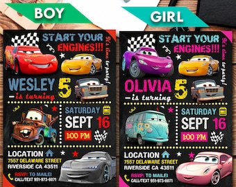 Disney Cars Invitation, Disney Cars, Disney Cars Party, Disney Cars Printable, Disney Cars Invite, Disney Cars Birthday