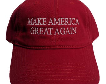 Make America Great Again Embroidered Brushed Denim Hat