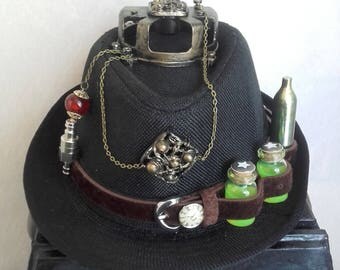 Steampunk style Black Hat