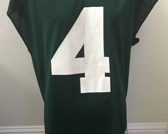 Vintage Brett Favre Green Bay Packers Logo 7 Jersey with cut off sleeves