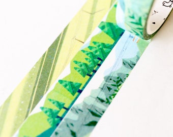 City and Countryside Washi Tape/Striped Washi / Masking tape/ japanese washi tape/Planner Supplies