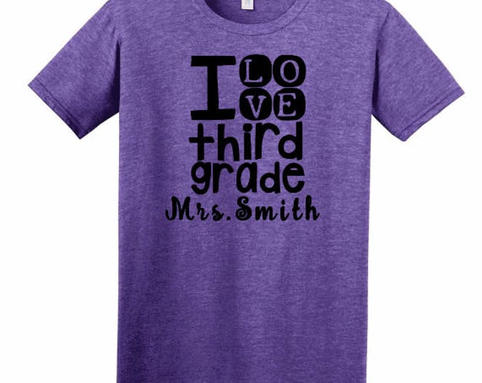 Third Grade Teacher Shirt