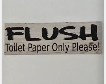 Toilet paper sign | Etsy