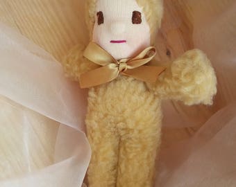 doudou en fausse fourrure" Lutin " 24 cm