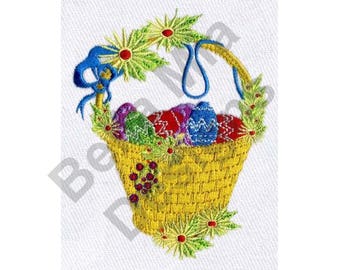 Easter Basket - Machine Embroidery Design