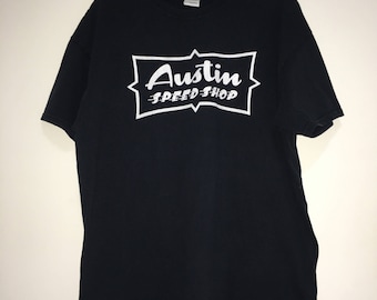 More Resources Austin Speed Shop Hats and other Clothing Interestingly enough,the shop was started by a brain surgeon, a music manager and Bio Tech entrepreneur. Initially, Discovery Channel was captivated by the Speed Shop, but the shop bowed out so it could focus more on work.