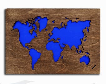 World Wall Art wood world map | etsy World Wall Art wood world map | etsy