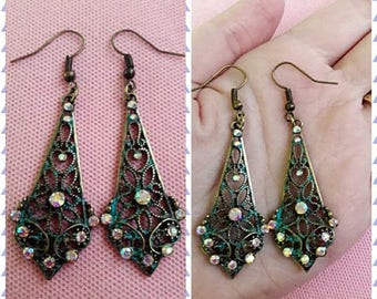 Vintage inspired dangle earrings