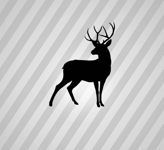 Download Deer Silhouette Buck Svg Dxf Eps Silhouette Rld RDWorks Pdf