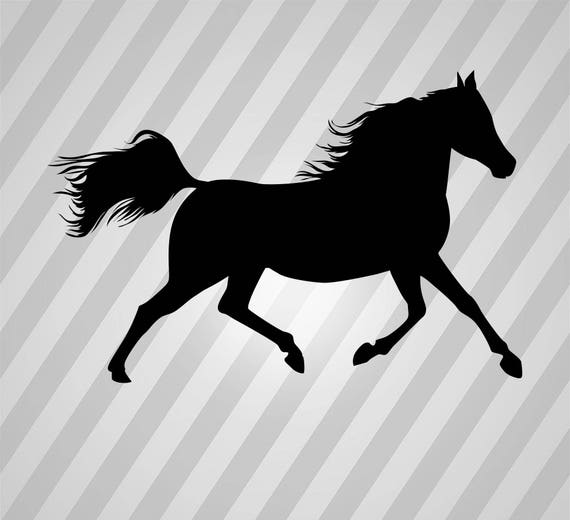 Download Horse Silhouette Running Svg Dxf Eps Silhouette Rld RDWorks