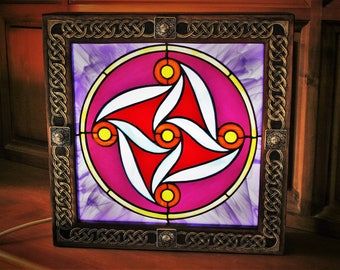 light except for "inspiration celtique" stained glass and embossed leather House