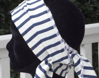 headband scarf woman sailor stripes was