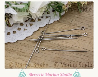 20 nails look steel rods stainless MS17925 4cm