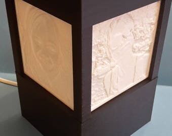 with customizable lithophane lamp