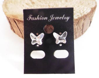 Butterfly crystal earrings