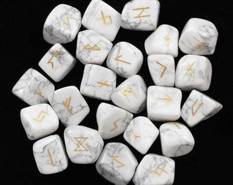 24 runes rolled stone Howlite + pouch within 15 days