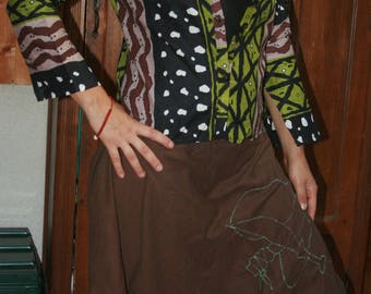 Ethnic Mandarin collar shirt