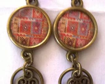 Earrings bronze earrings stunning bronze ethnic very feminine, ladies favorite