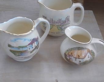 Three Crown Devon Fieldings jugs