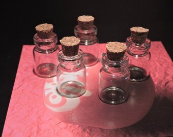 22x15mm with Cork stopper glass jars